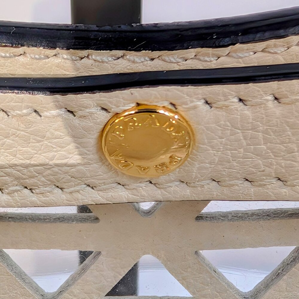 Prada Milano Cream Perforated Tote Bag - Picture 14 of 16